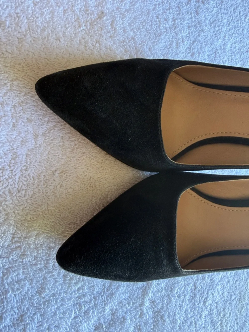 Tory Burch Black Suede Pointed Toe Stiletto Pumps - Picture 4 of 9